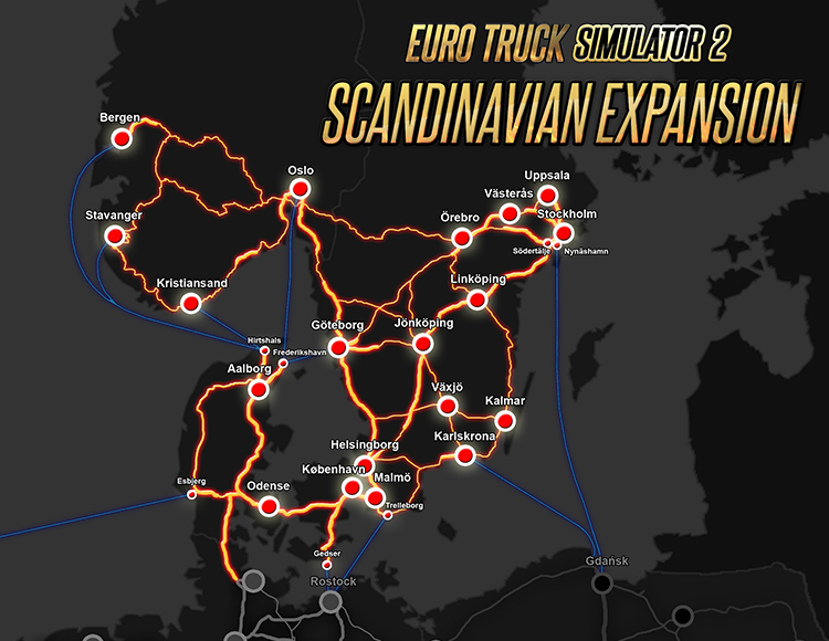 Euro Truck Simulator 2 – Scandinavia для Windows